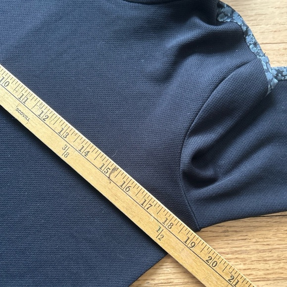 FootJoy Golf Spot Print Trim Hoodie Black Lightweight Shirt Small - Picture 6 of 8